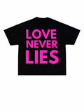 LNL CROPPED TEE BLACK/PINK